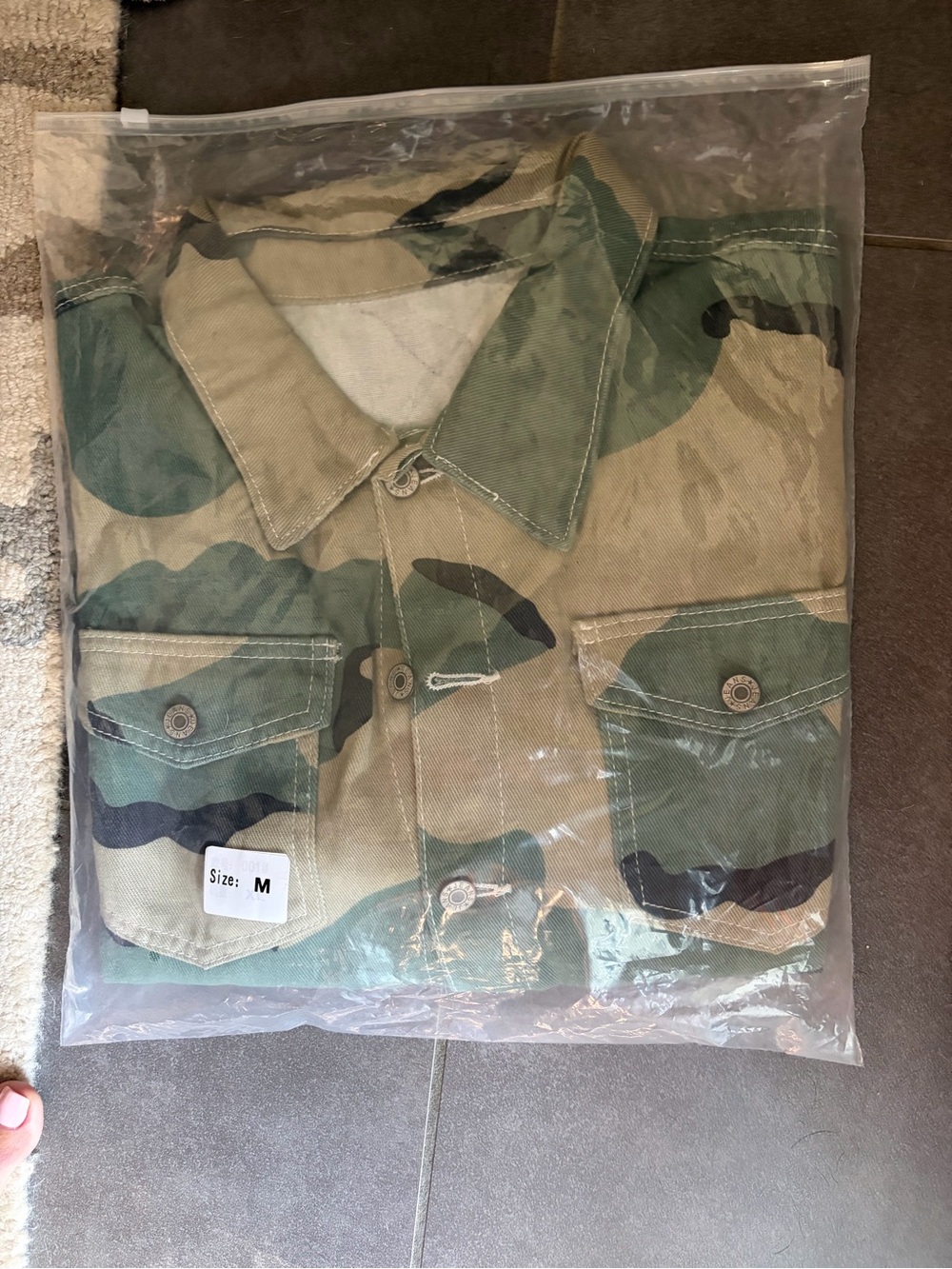 Women's Camouflage Field Jacket - Green/Tan